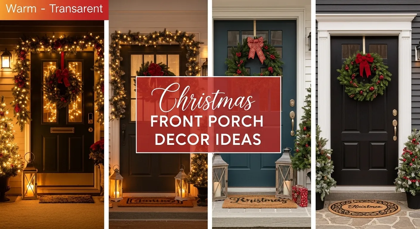 Christmas front porch decor ideas