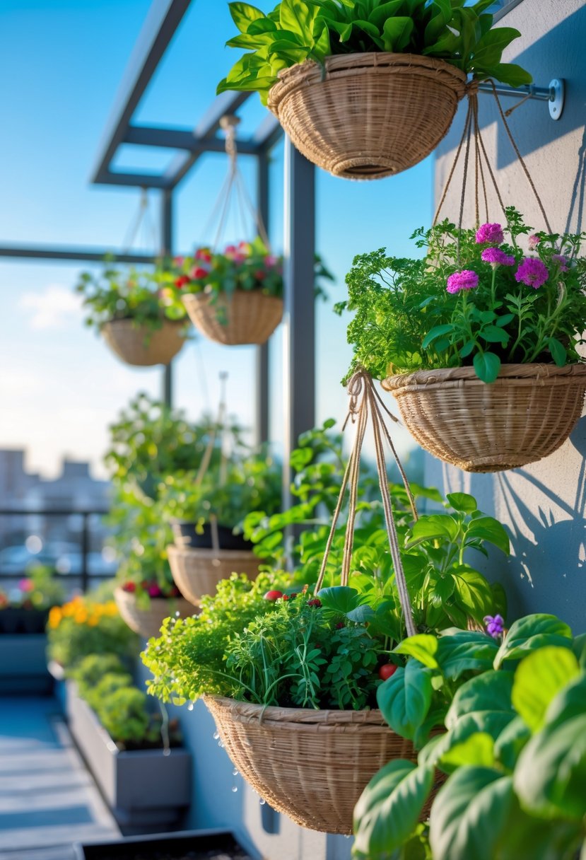 Hanging planter baskets