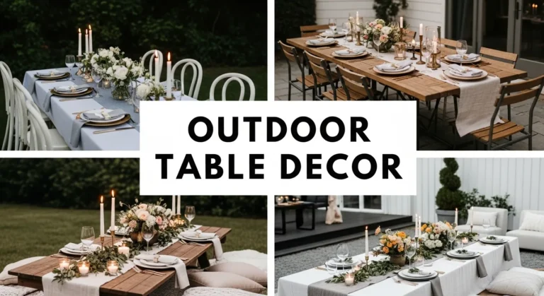 Outdoor Table Decor