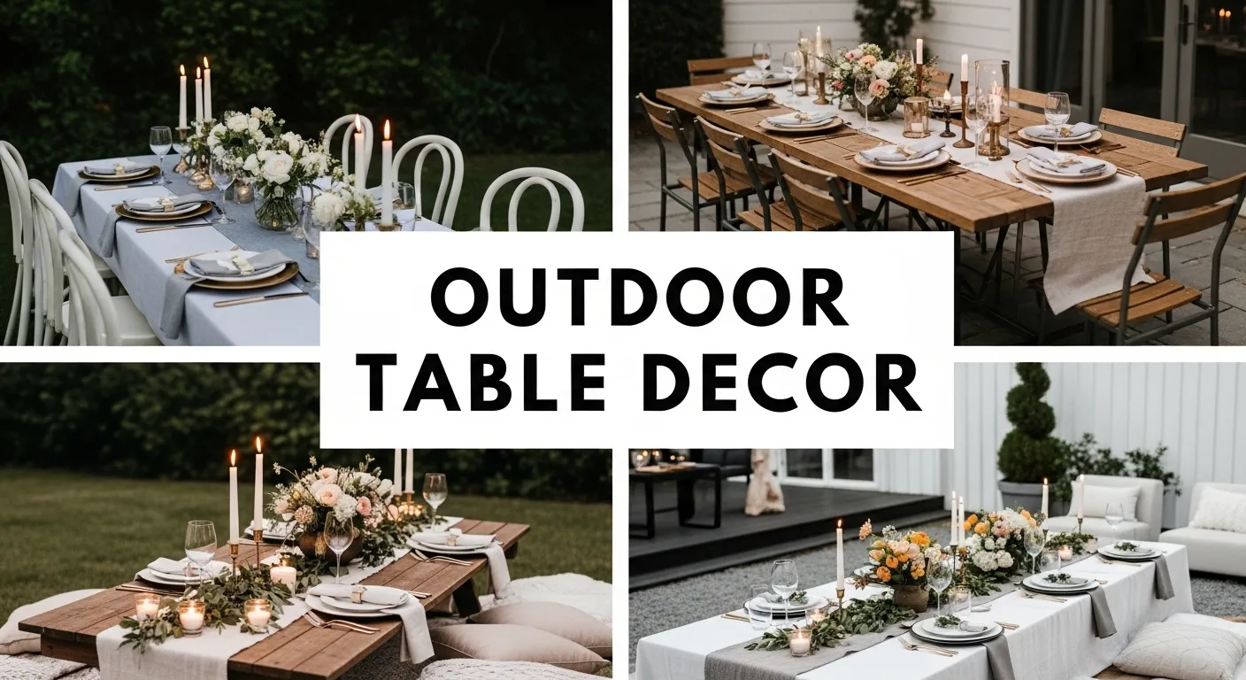 Outdoor Table Decor