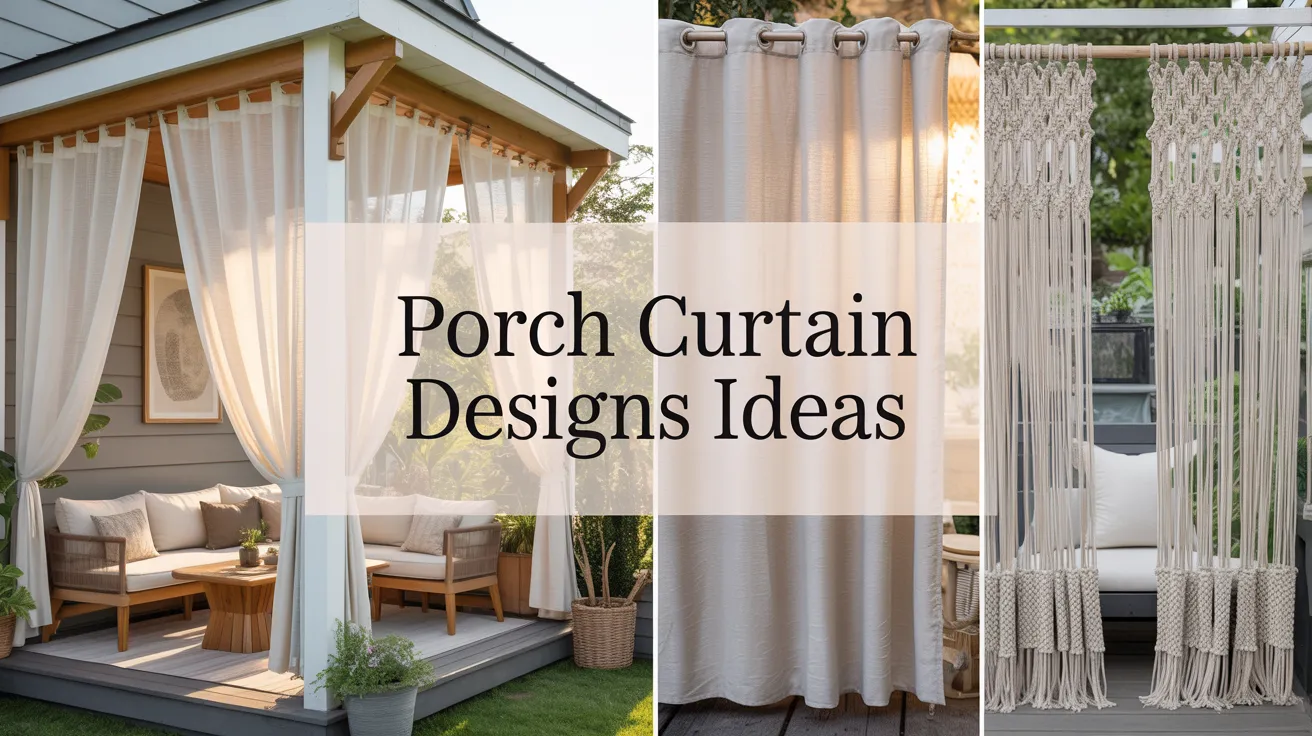 Porch Curtain Designs Ideas