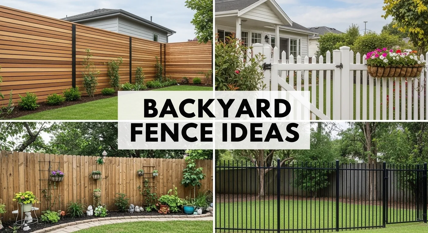 backyard fence ideas