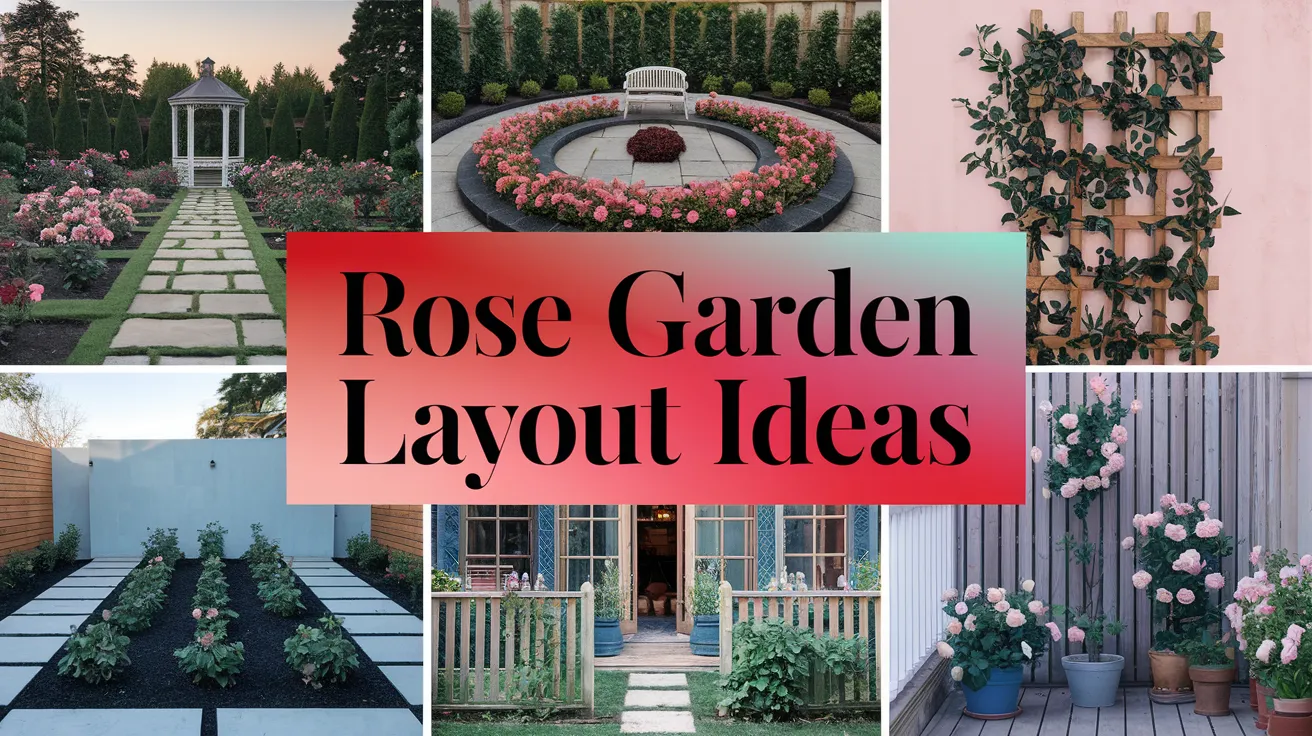 rose garden layout ideas