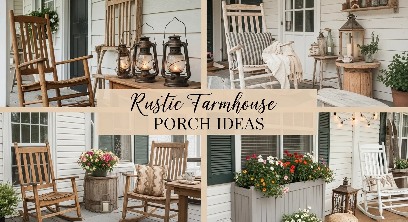 rustic farmhouse porch ideas