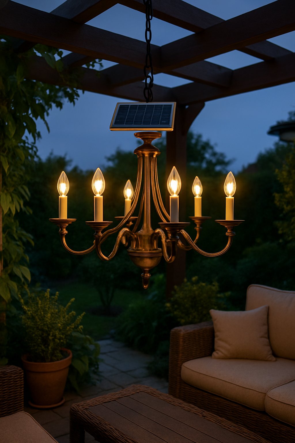 Solar-Powered Chandeliers