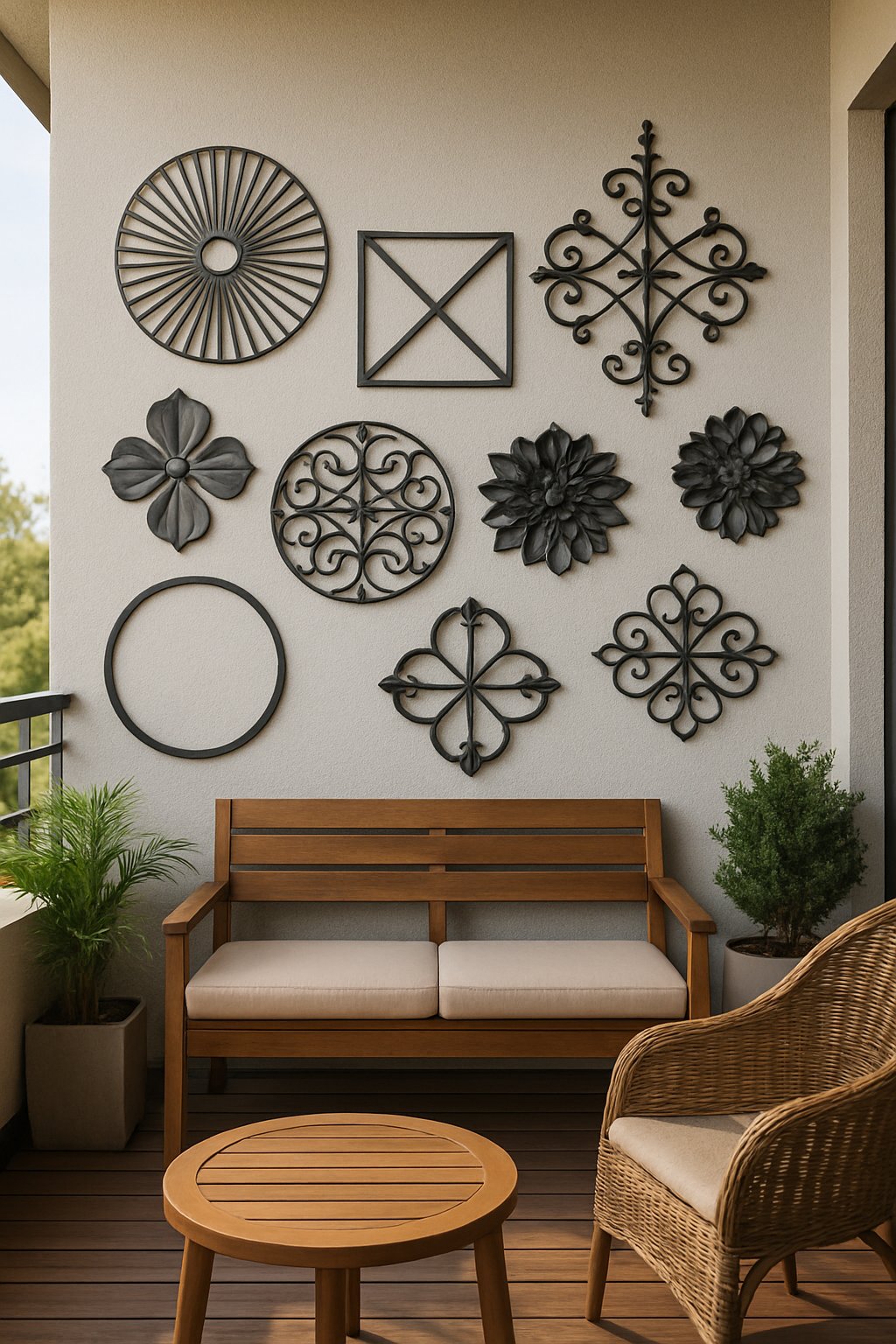 Decorative metal wall art