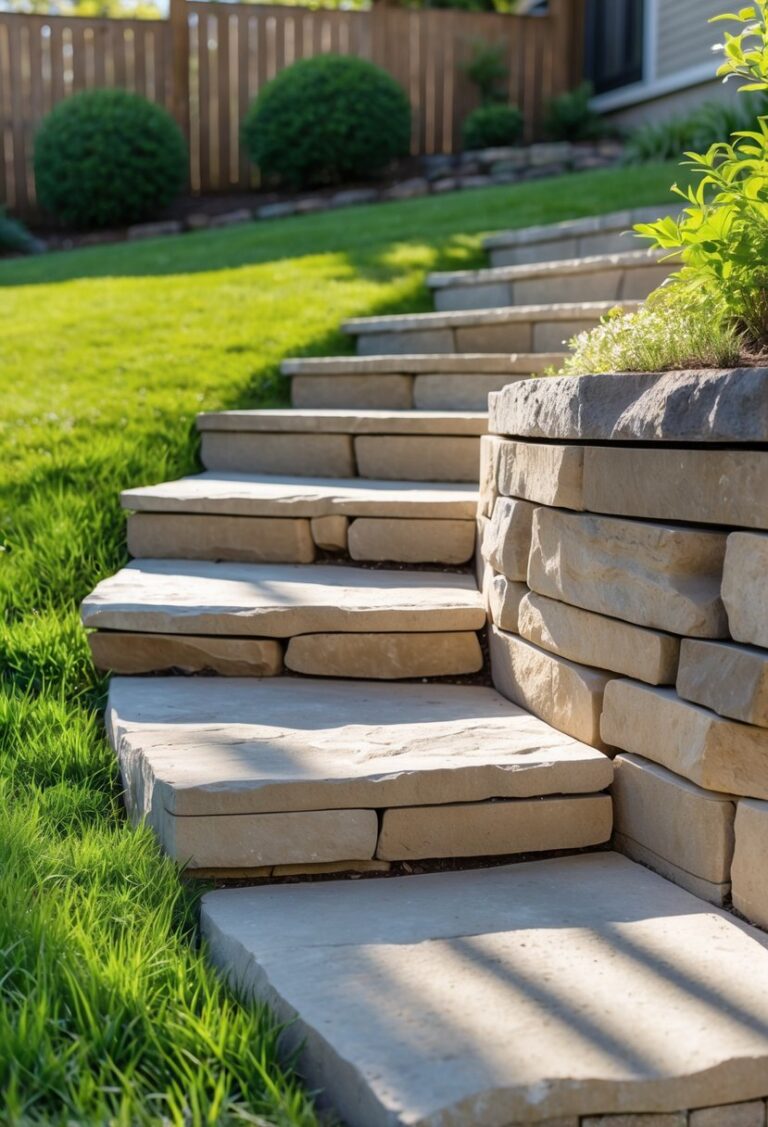 Sloping Backyard Steps 12 DIY Sloped Backyard Projects That Cost Less Than You Think